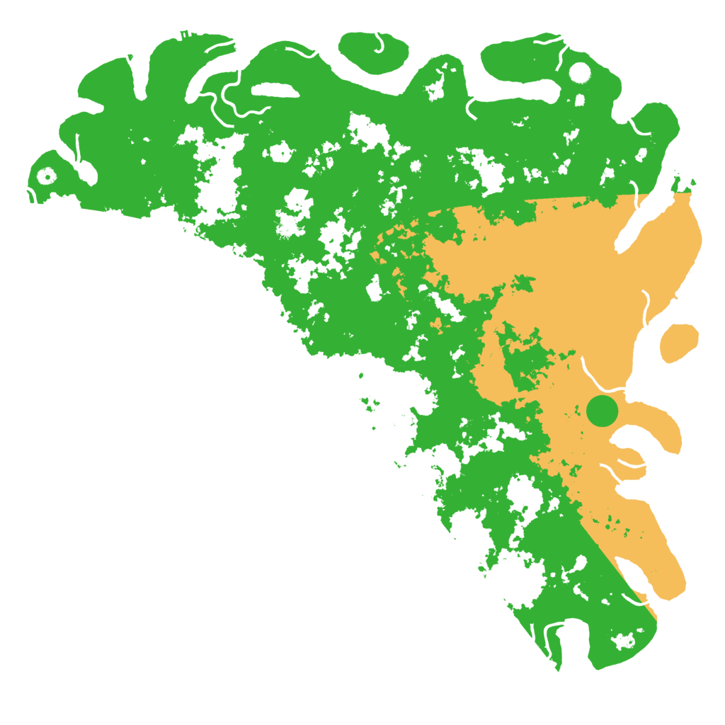 Biome Rust Map: Procedural Map, Size: 6000, Seed: 26118