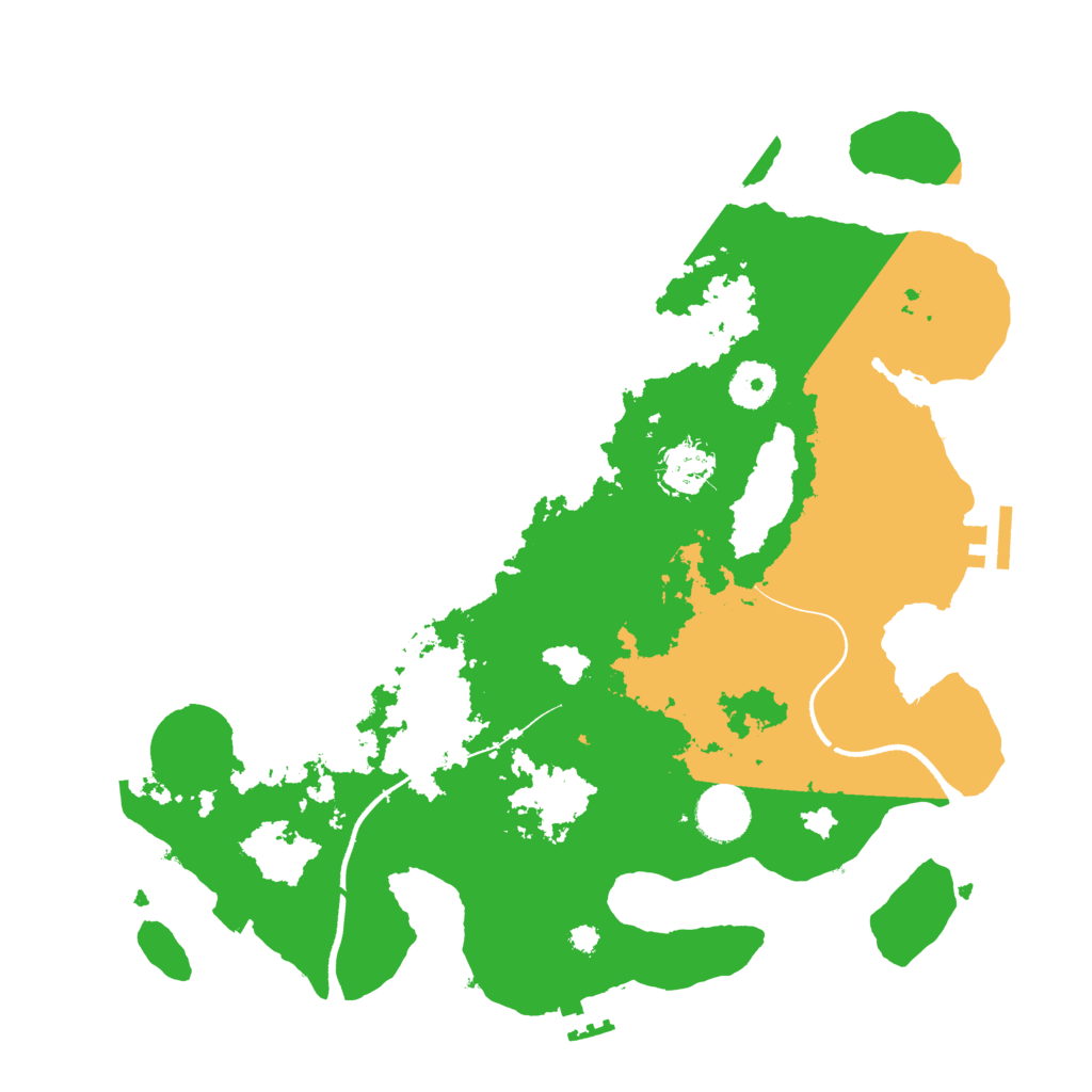 Biome Rust Map: Procedural Map, Size: 3500, Seed: 69567315