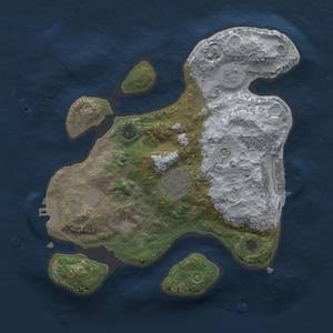 Thumbnail Rust Map: Procedural Map, Size: 2500, Seed: 1765822617, 10 Monuments