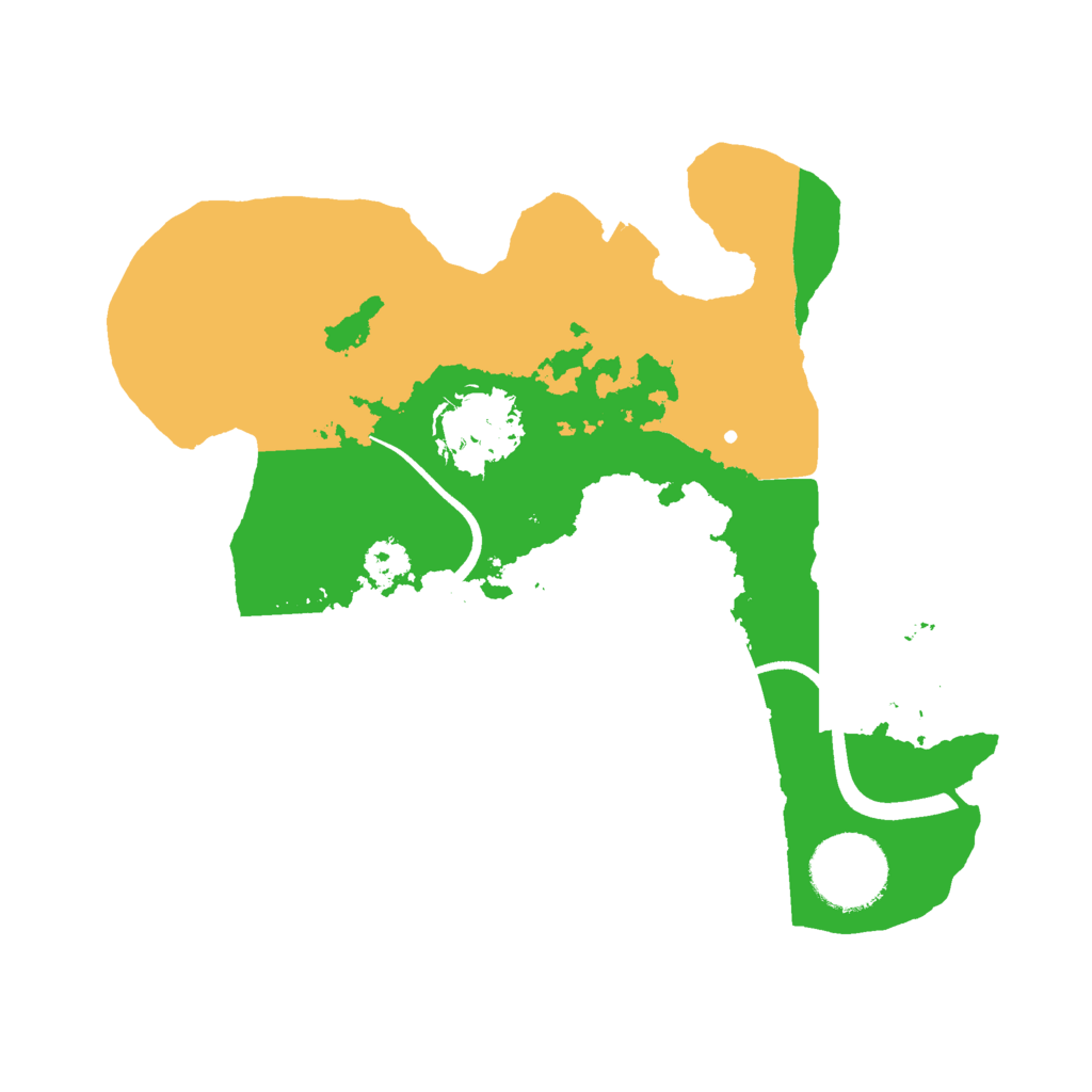 Biome Rust Map: Procedural Map, Size: 2500, Seed: 234242