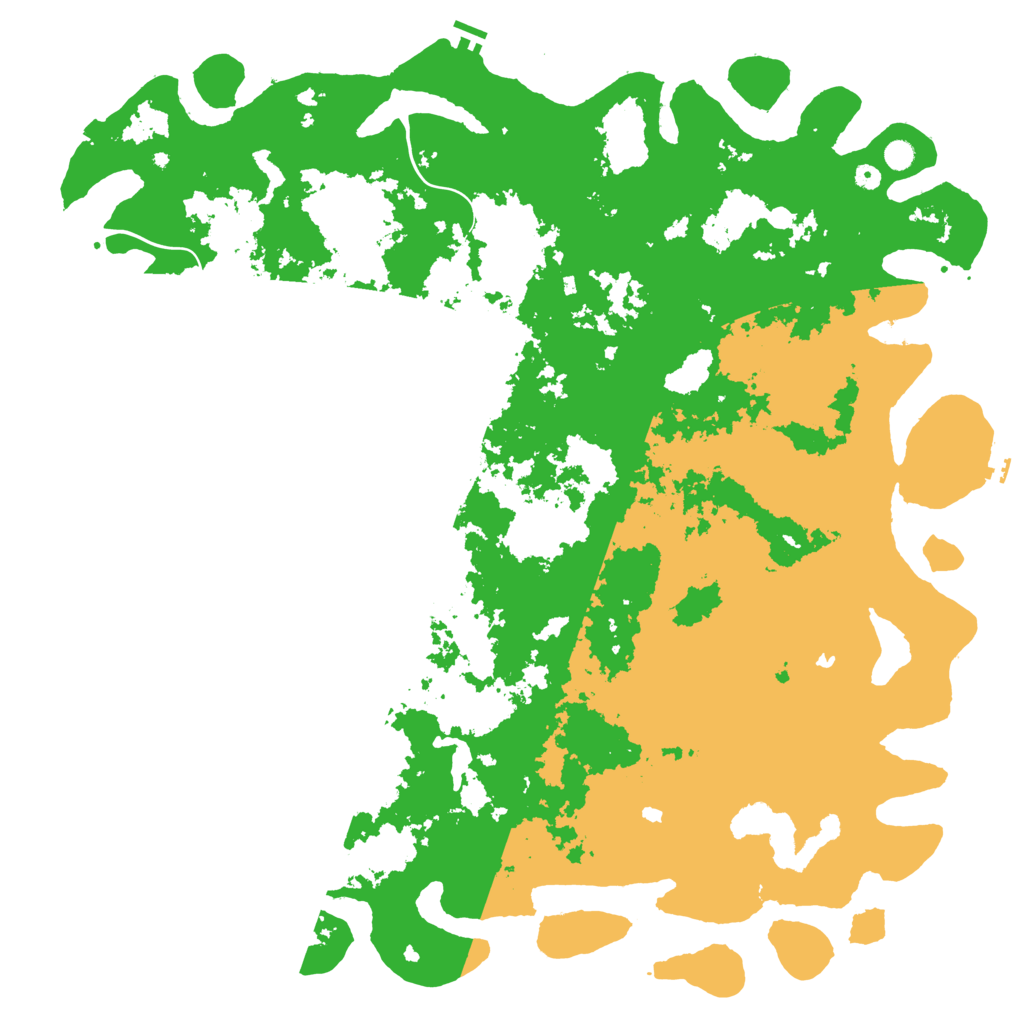 Biome Rust Map: Procedural Map, Size: 6000, Seed: 1617643079