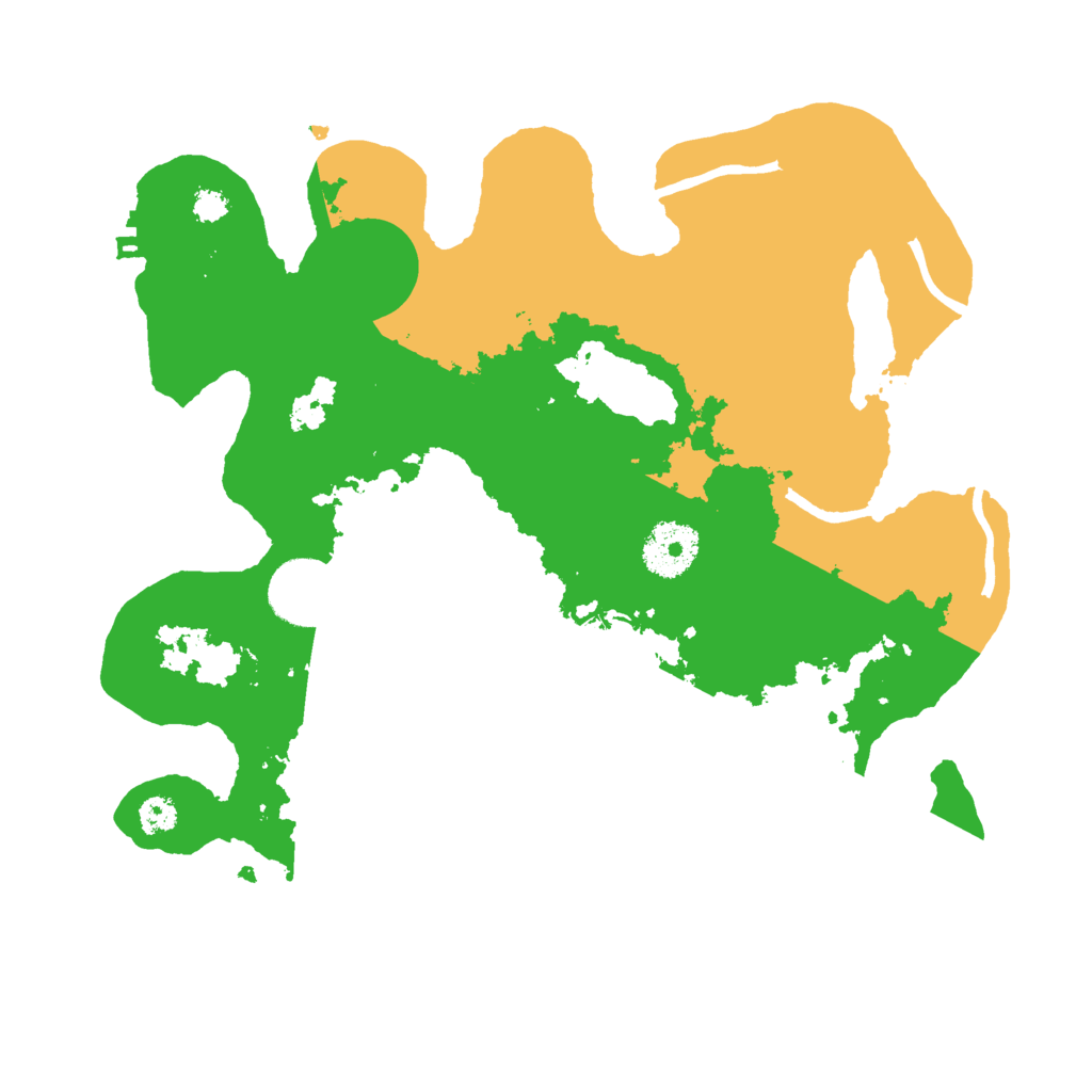 Biome Rust Map: Procedural Map, Size: 3000, Seed: 843790463