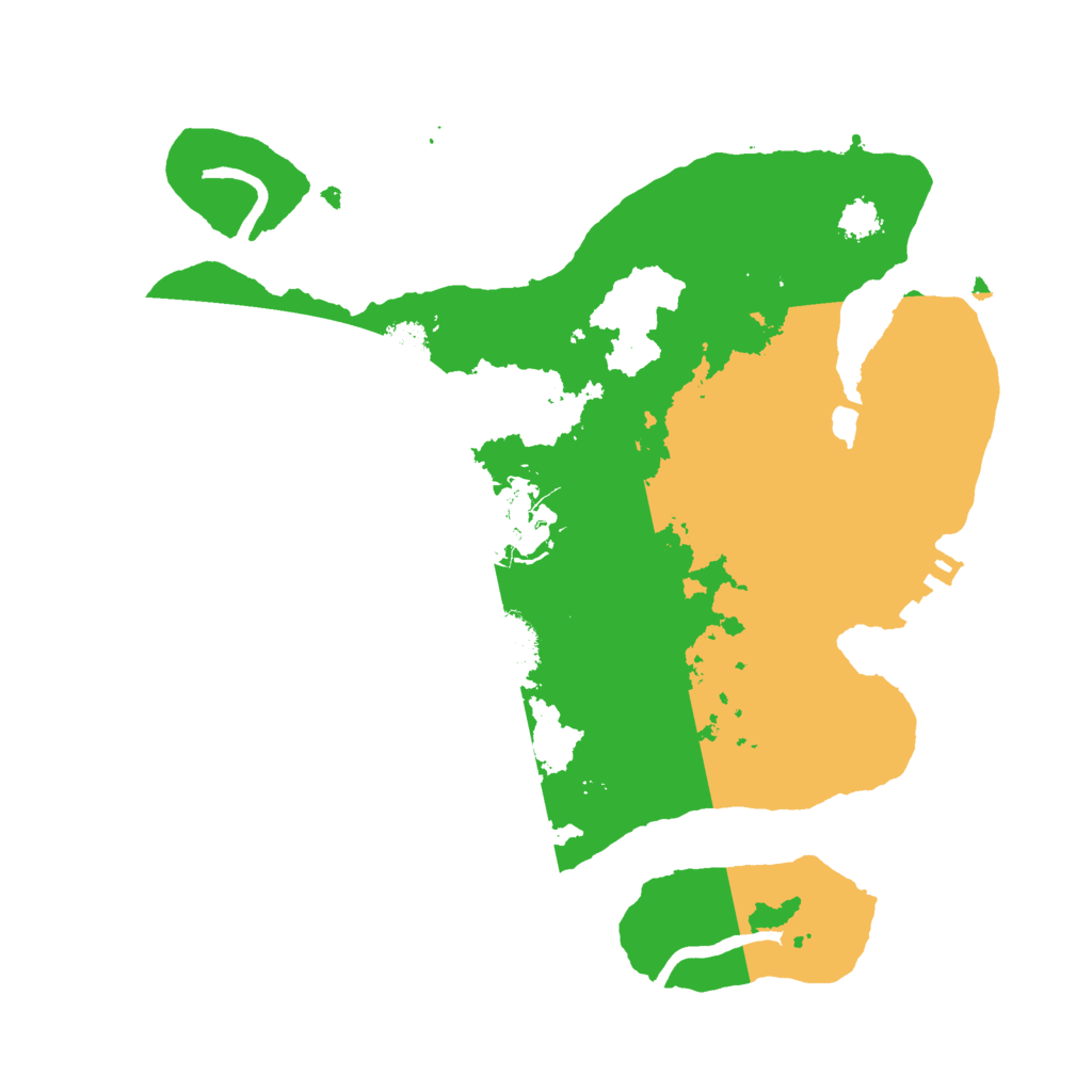 Biome Rust Map: Procedural Map, Size: 2500, Seed: 172635211