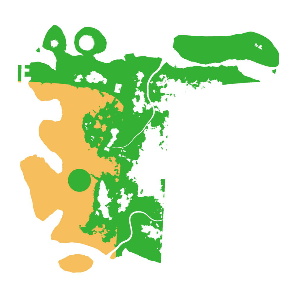 Biome Rust Map: Procedural Map, Size: 3500, Seed: 49501842