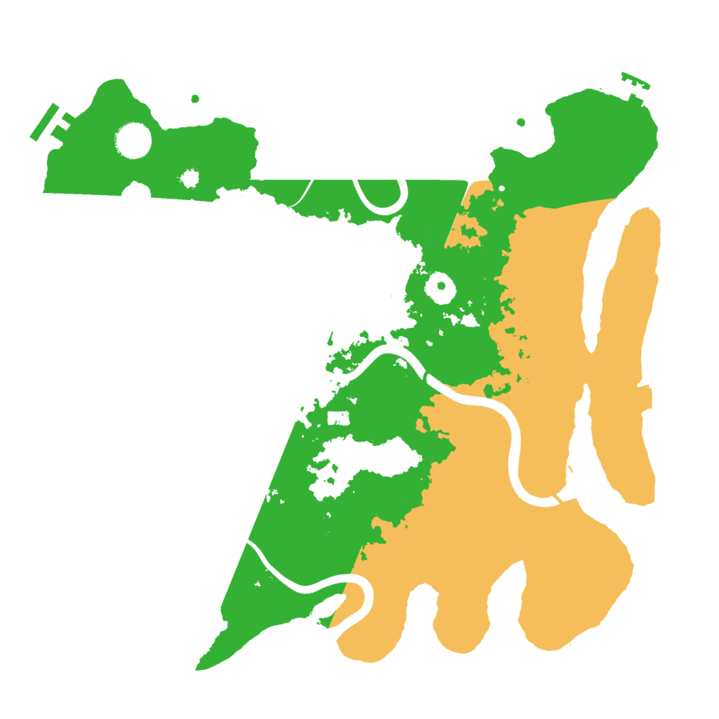 Biome Rust Map: Procedural Map, Size: 3500, Seed: 21386539