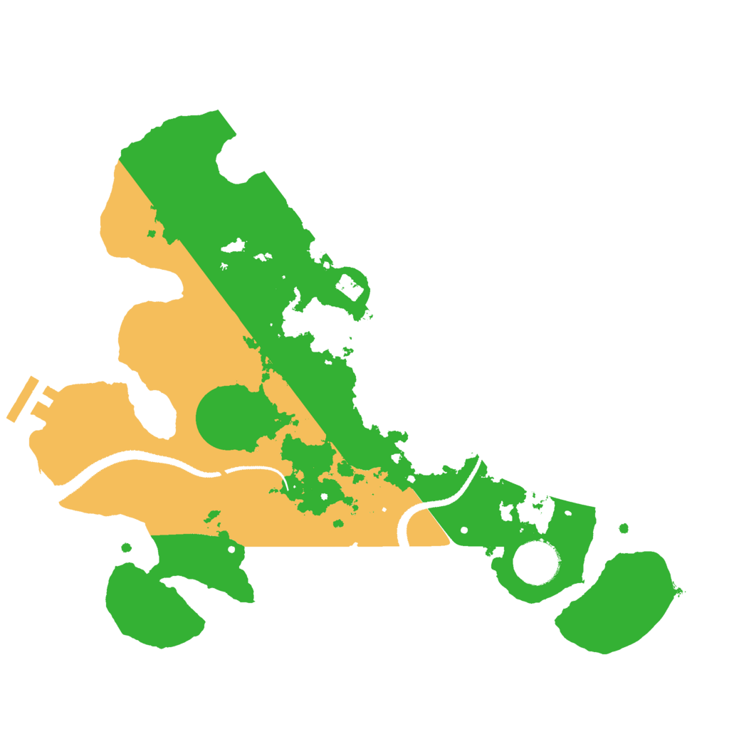 Biome Rust Map: Procedural Map, Size: 3000, Seed: 3951780