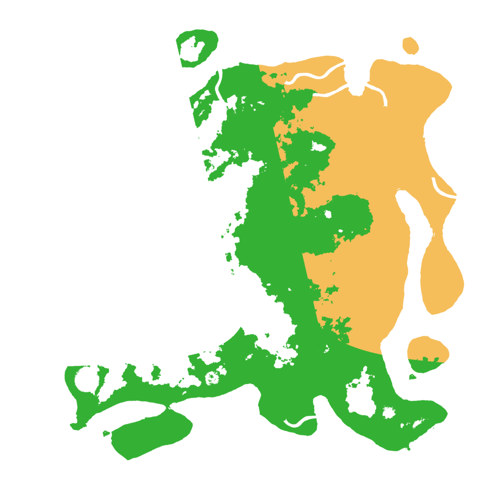 Biome Rust Map: Procedural Map, Size: 3700, Seed: 719841780