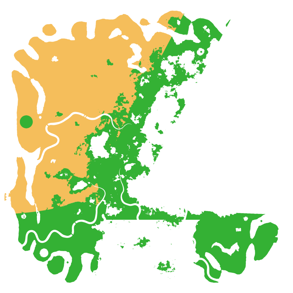 Biome Rust Map: Procedural Map, Size: 6000, Seed: 119963267