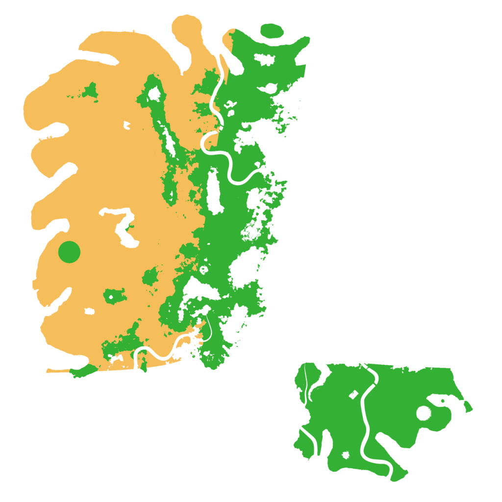 Biome Rust Map: Procedural Map, Size: 6000, Seed: 88823486