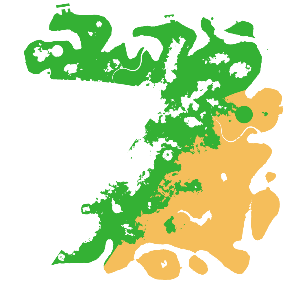 Biome Rust Map: Procedural Map, Size: 4500, Seed: 1234474751
