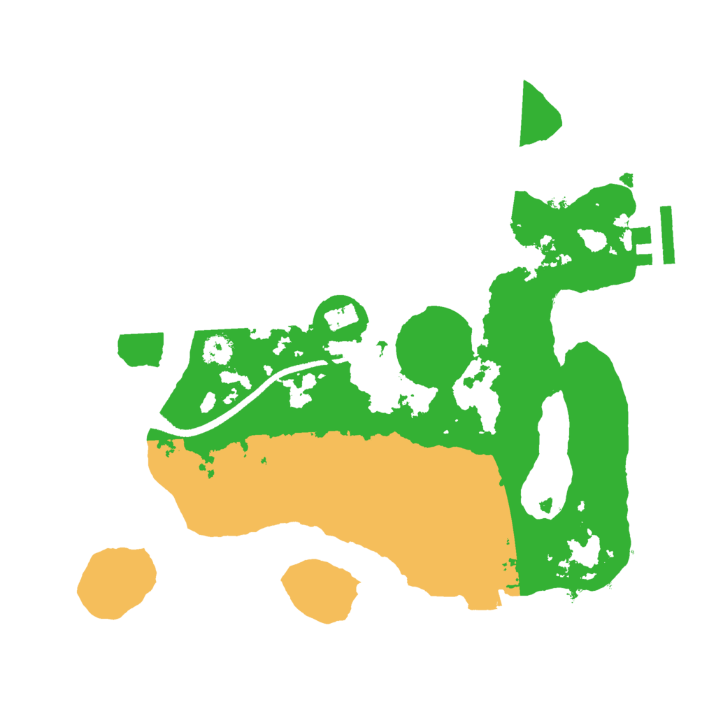 Biome Rust Map: Procedural Map, Size: 2500, Seed: 553047564