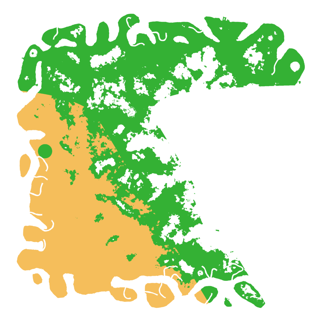 Biome Rust Map: Procedural Map, Size: 6000, Seed: 591337379