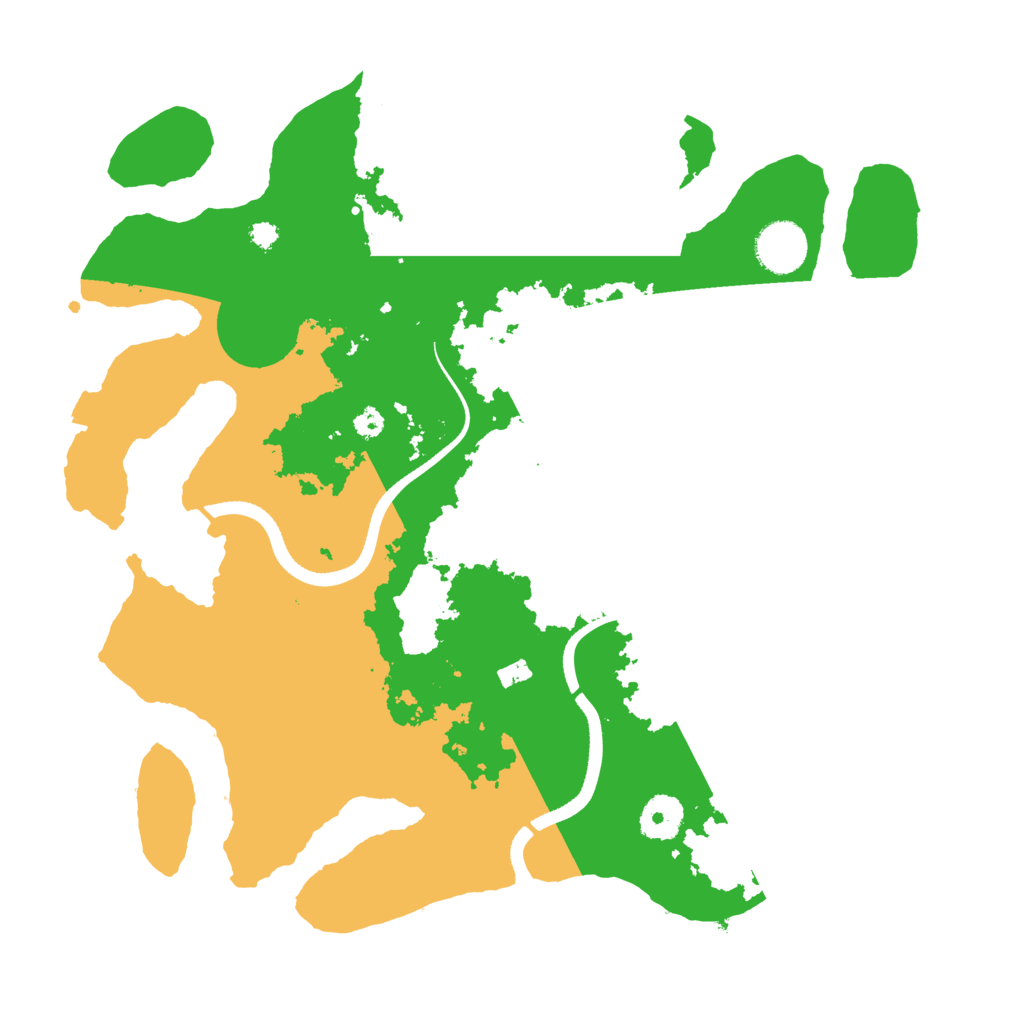 Biome Rust Map: Procedural Map, Size: 3500, Seed: 69868013