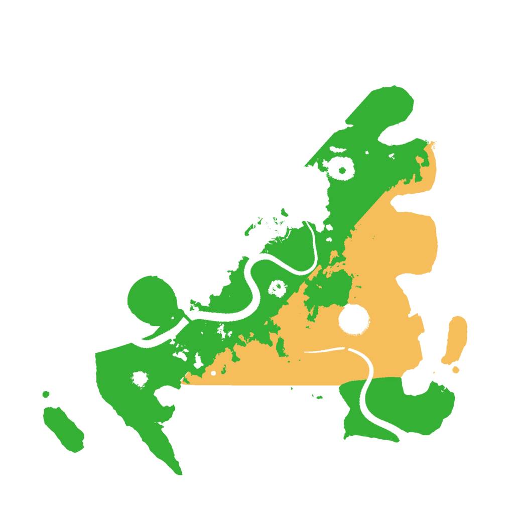 Biome Rust Map: Procedural Map, Size: 3000, Seed: 48382661