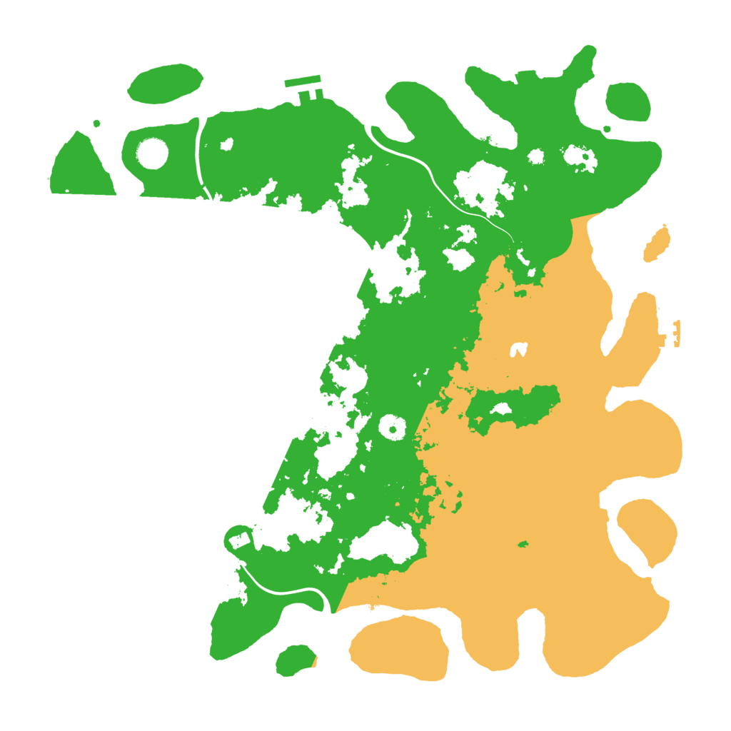 Biome Rust Map: Procedural Map, Size: 4100, Seed: 95358537