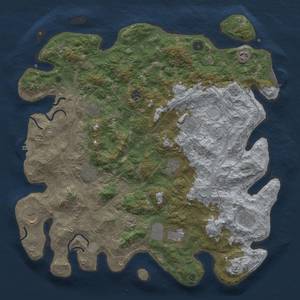 Thumbnail Rust Map: Procedural Map, Size: 4500, Seed: 1462019976, 20 Monuments