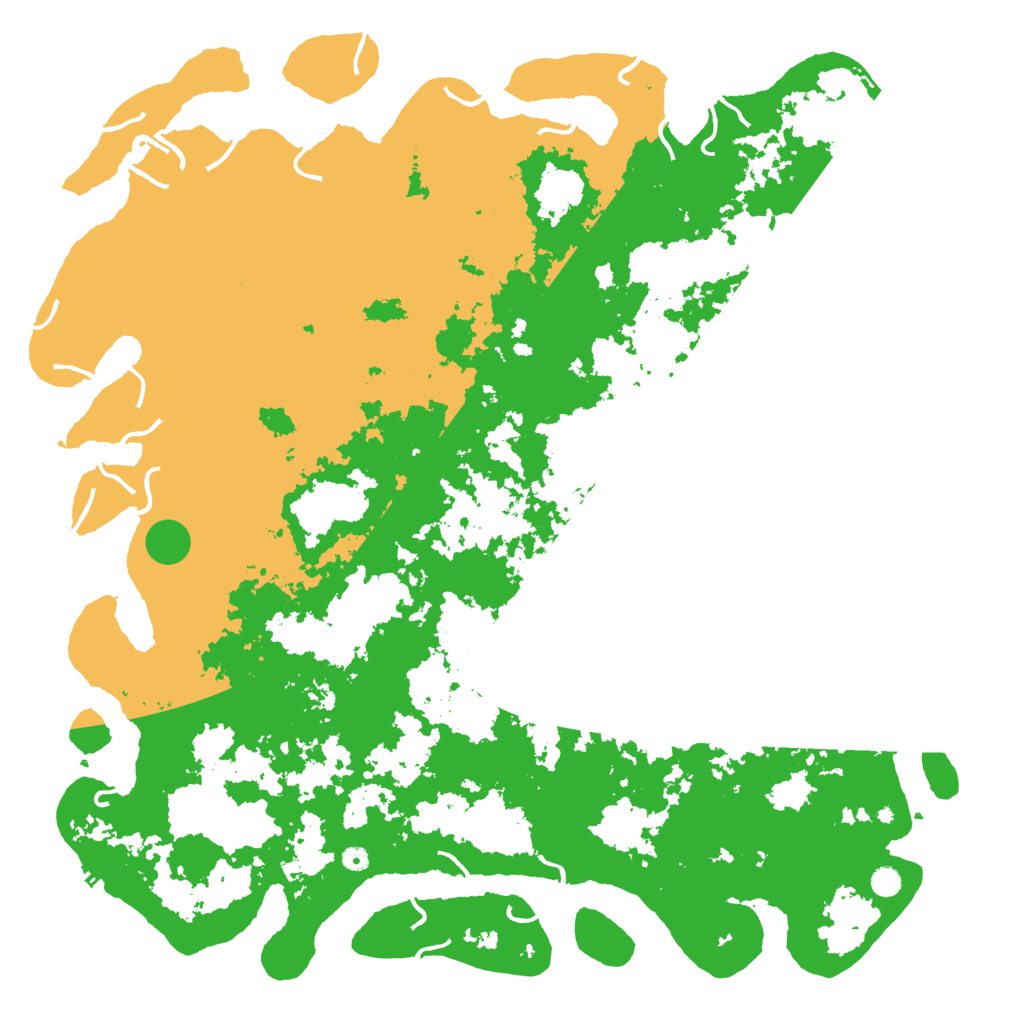 Biome Rust Map: Procedural Map, Size: 6000, Seed: 1169796654