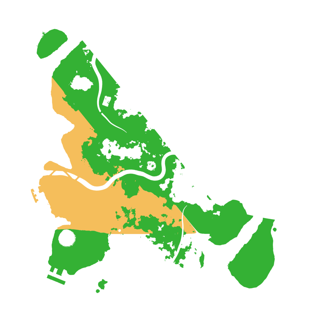Biome Rust Map: Procedural Map, Size: 3333, Seed: 9533000