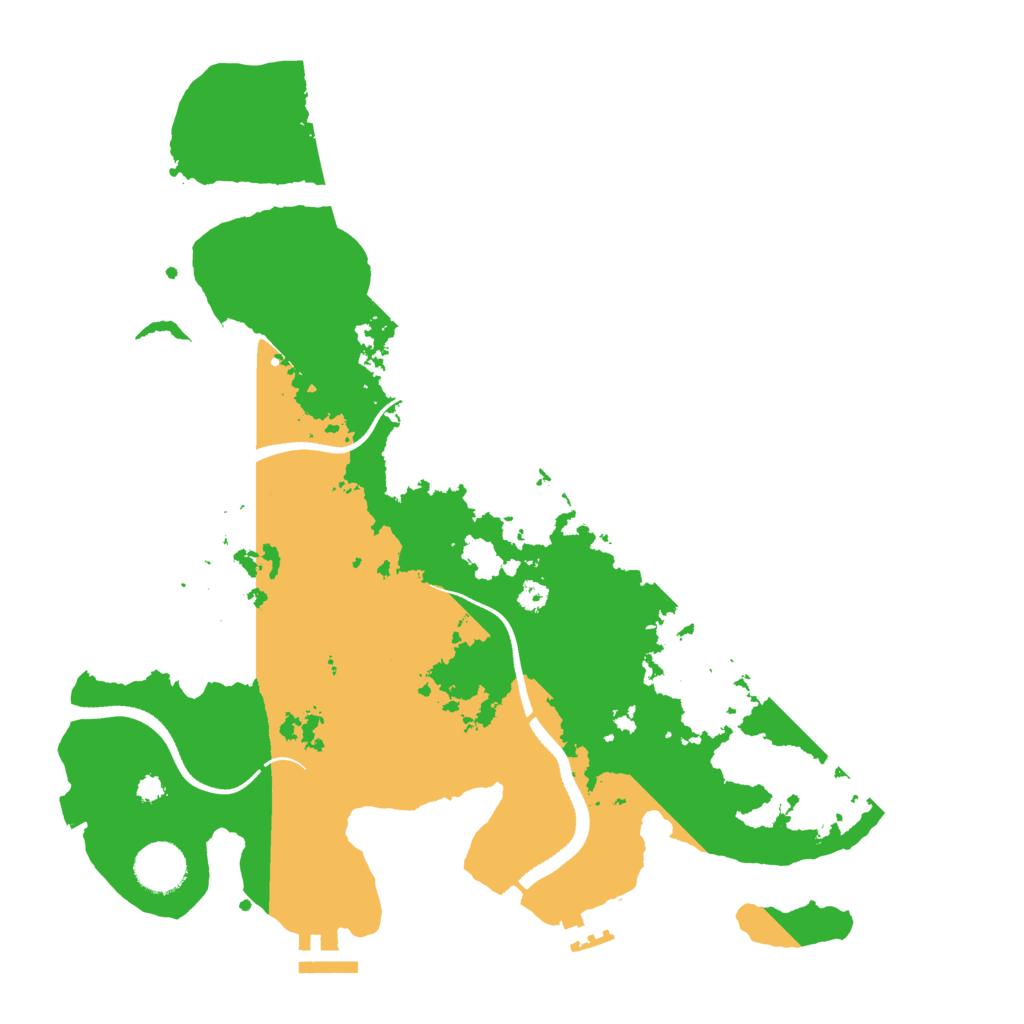 Biome Rust Map: Procedural Map, Size: 3500, Seed: 22345