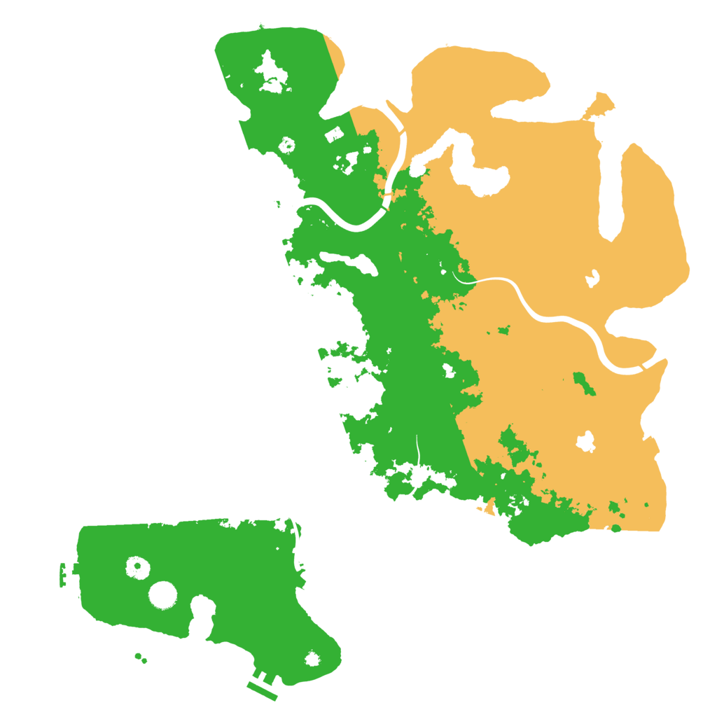 Biome Rust Map: Procedural Map, Size: 4500, Seed: 43865623