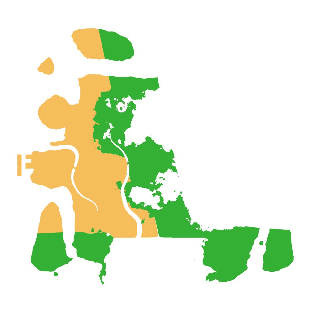 Biome Rust Map: Procedural Map, Size: 3000, Seed: 18645