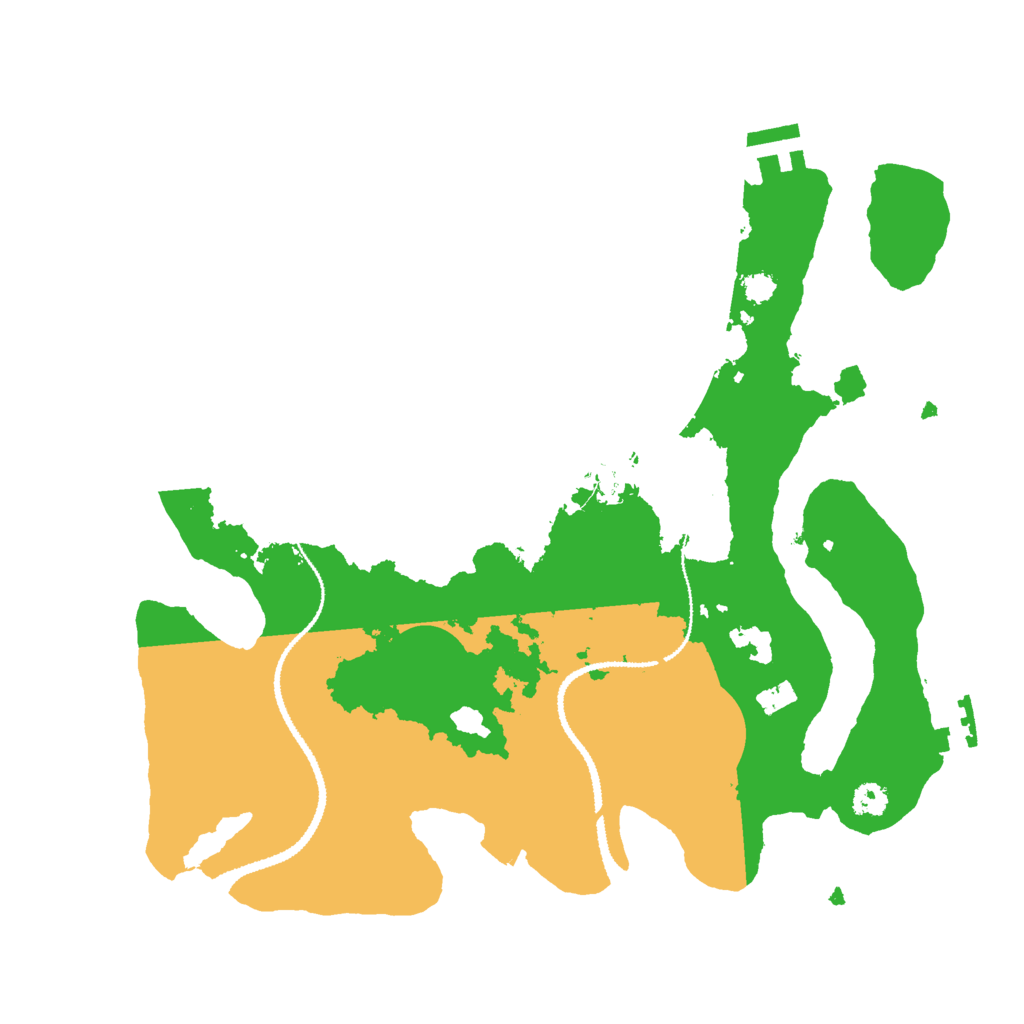 Biome Rust Map: Procedural Map, Size: 3000, Seed: 1910895666