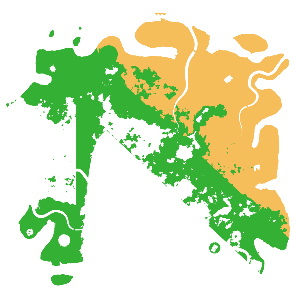 Biome Rust Map: Procedural Map, Size: 4500, Seed: 1216878661
