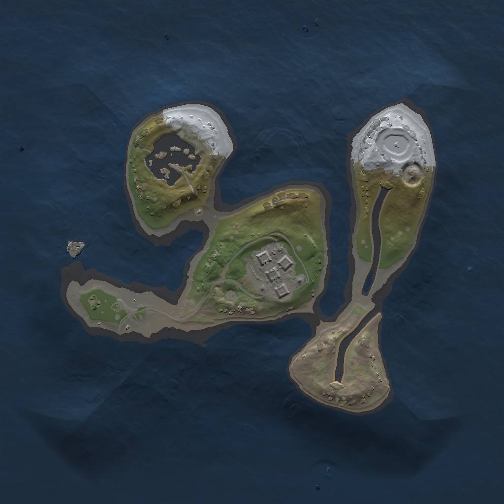 Rust Map: Procedural Map, Size: 1500, Seed: 420699, 6 Monuments