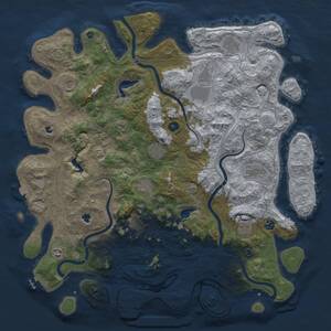 Thumbnail Rust Map: Procedural Map, Size: 4800, Seed: 1229856399, 17 Monuments