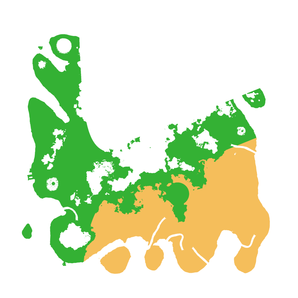 Biome Rust Map: Procedural Map, Size: 3500, Seed: 86722444