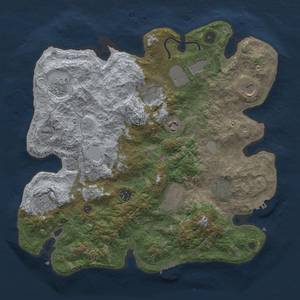 Thumbnail Rust Map: Procedural Map, Size: 3750, Seed: 732719123, 19 Monuments