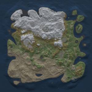 Thumbnail Rust Map: Procedural Map, Size: 4300, Seed: 11, 19 Monuments