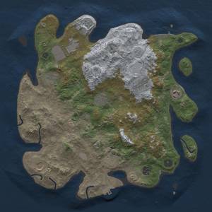 Thumbnail Rust Map: Procedural Map, Size: 3700, Seed: 778845441, 19 Monuments