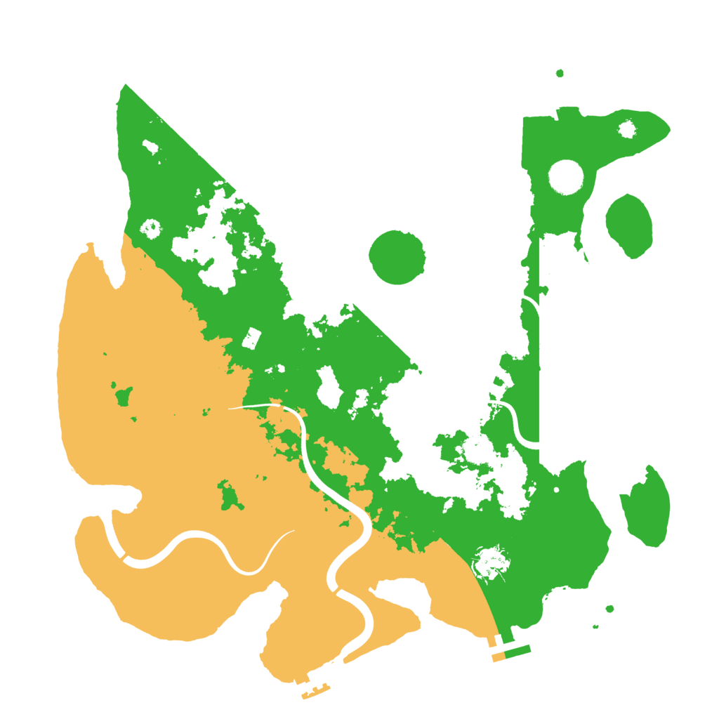 Biome Rust Map: Procedural Map, Size: 3700, Seed: 778845441