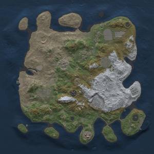 Thumbnail Rust Map: Procedural Map, Size: 3500, Seed: 1651787761, 18 Monuments