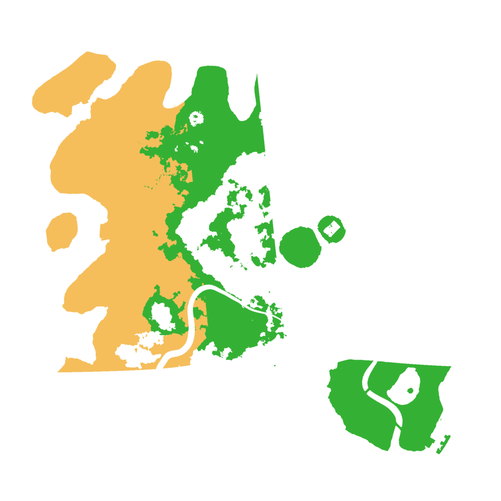 Biome Rust Map: Procedural Map, Size: 3500, Seed: 435346