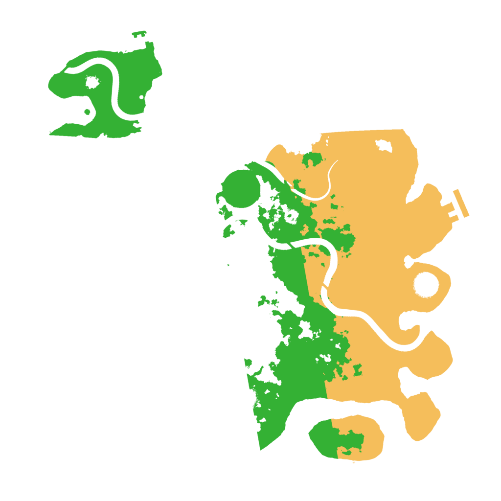 Biome Rust Map: Procedural Map, Size: 3500, Seed: 441921300