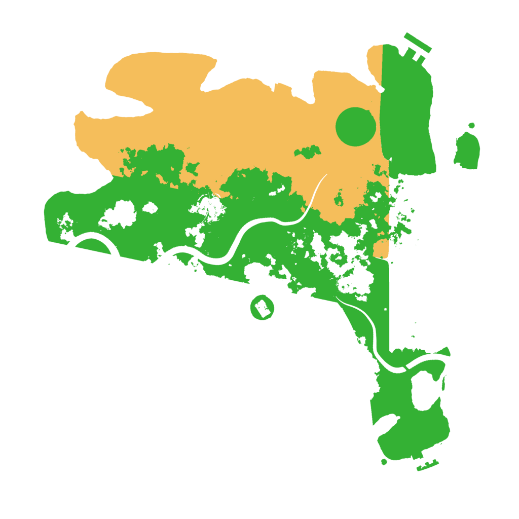 Biome Rust Map: Procedural Map, Size: 3500, Seed: 2842