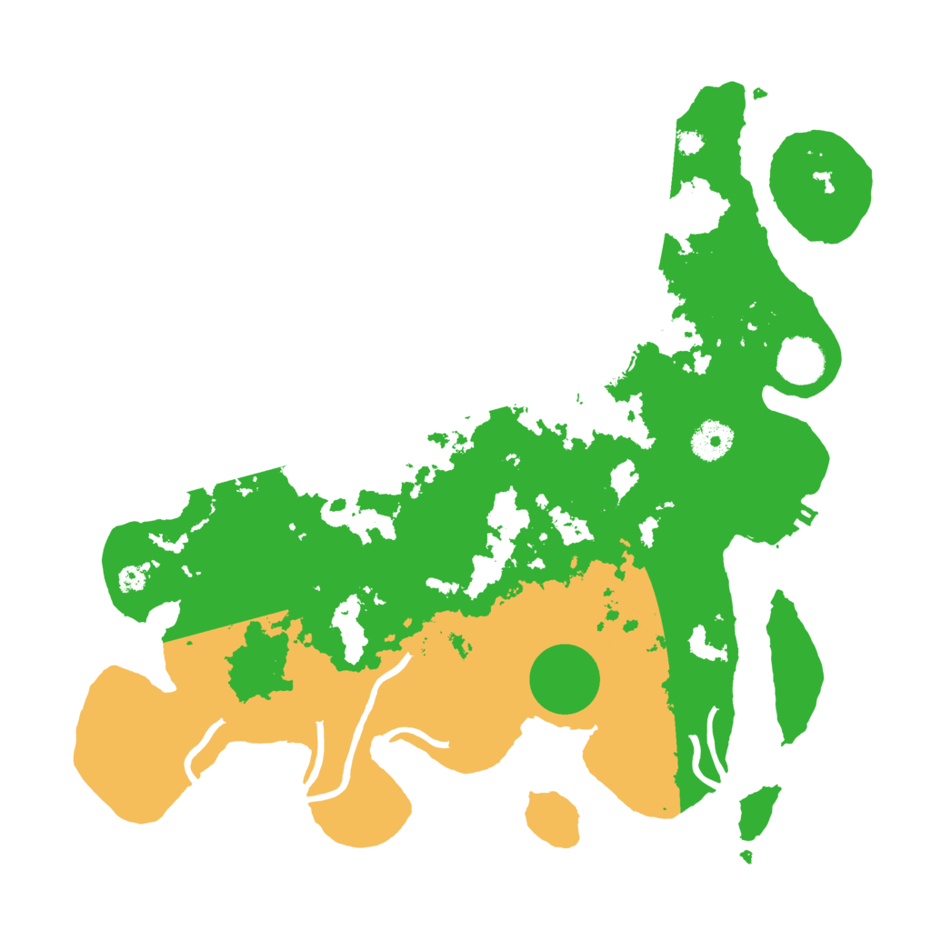 Biome Rust Map: Procedural Map, Size: 3500, Seed: 35478