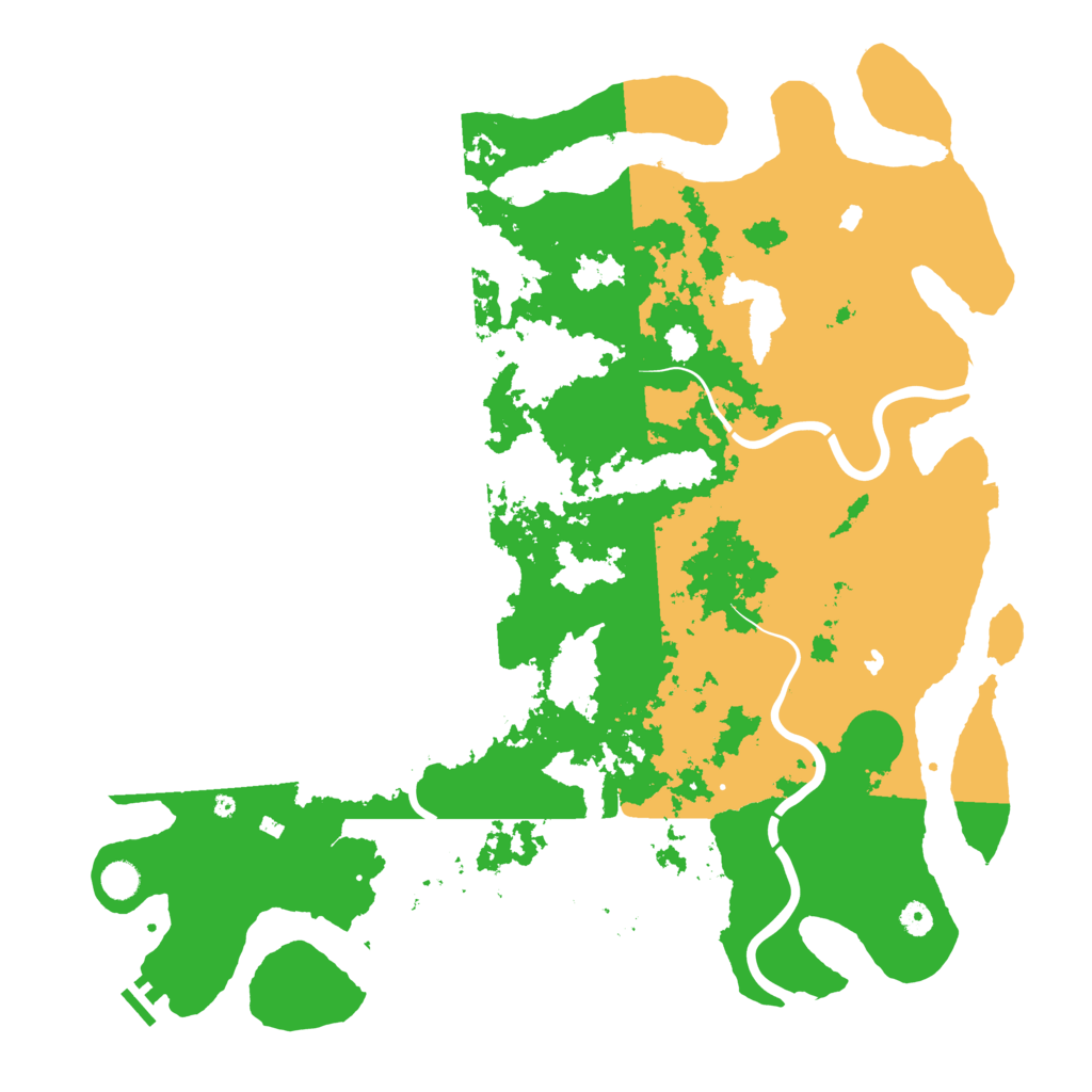 Biome Rust Map: Procedural Map, Size: 5000, Seed: 548197271