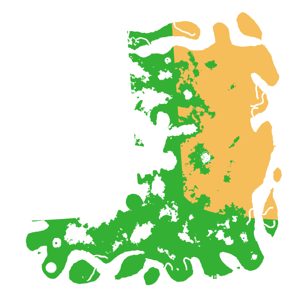 Biome Rust Map: Procedural Map, Size: 5000, Seed: 548197271