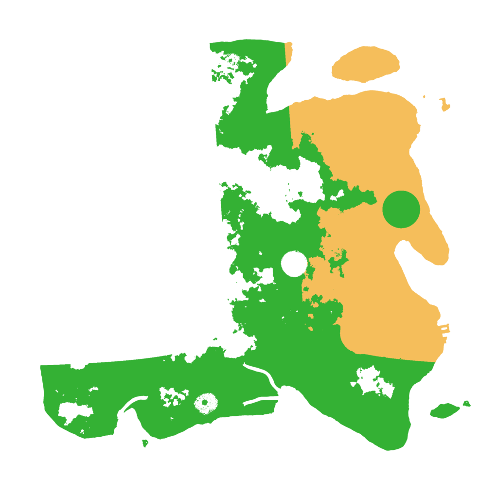 Biome Rust Map: Procedural Map, Size: 3500, Seed: 28992