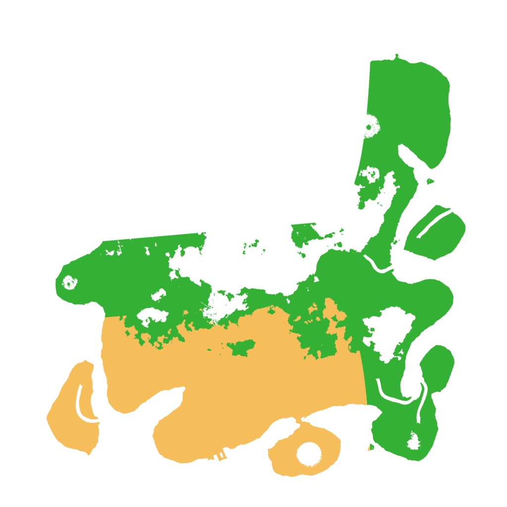 Biome Rust Map: Procedural Map, Size: 3700, Seed: 1791708844