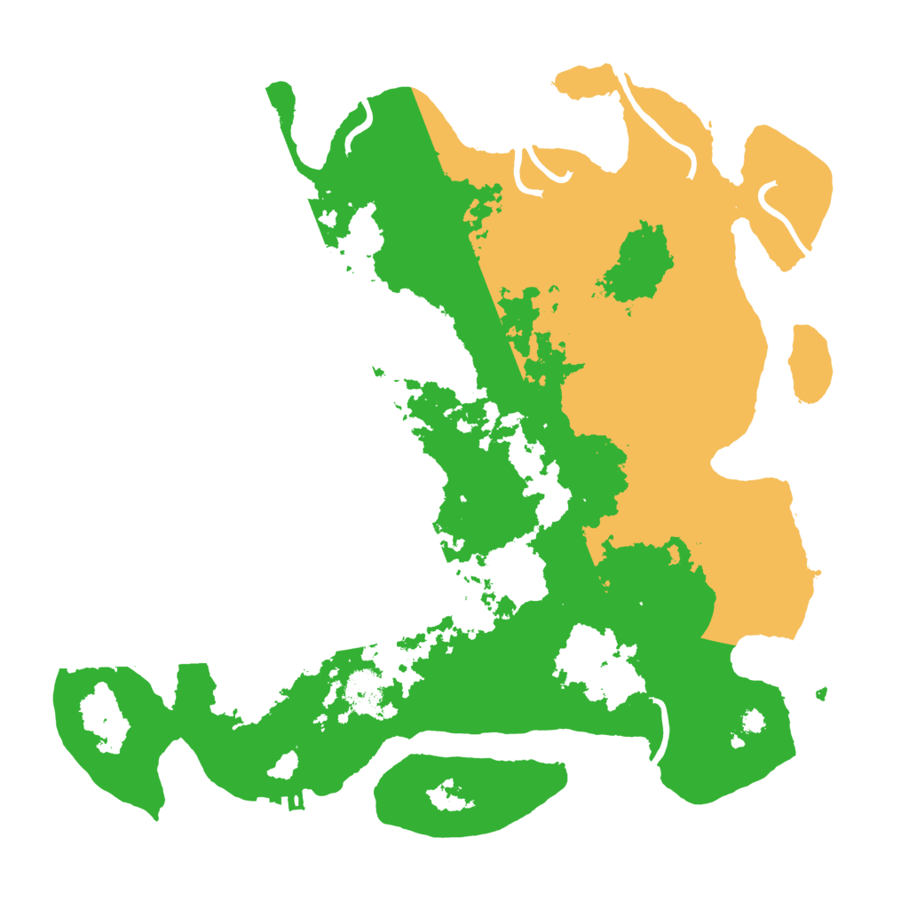 Biome Rust Map: Procedural Map, Size: 3500, Seed: 145573045