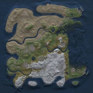 Thumbnail Rust Map: Procedural Map, Size: 3800, Seed: 2543500, 15 Monuments