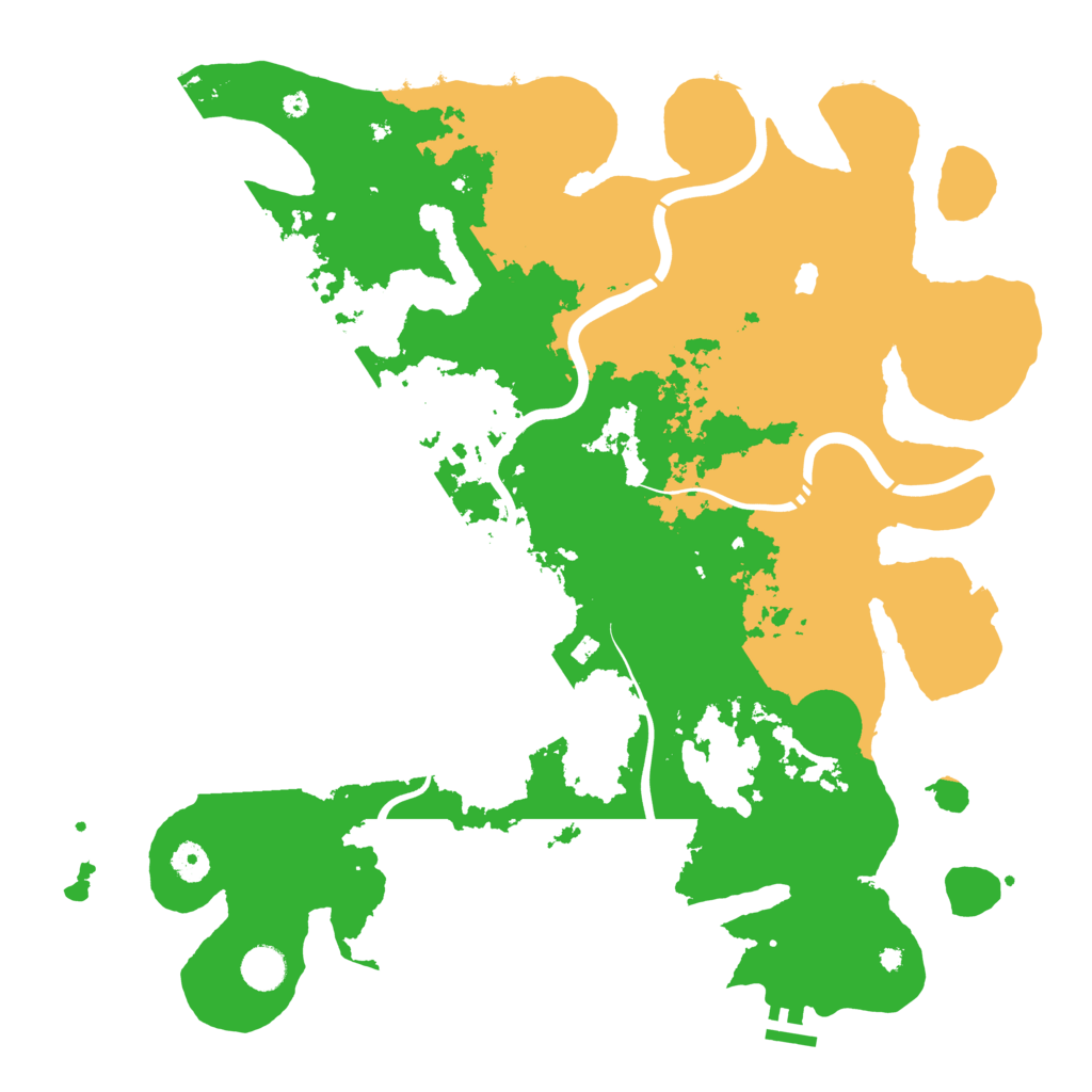 Biome Rust Map: Procedural Map, Size: 4300, Seed: 145