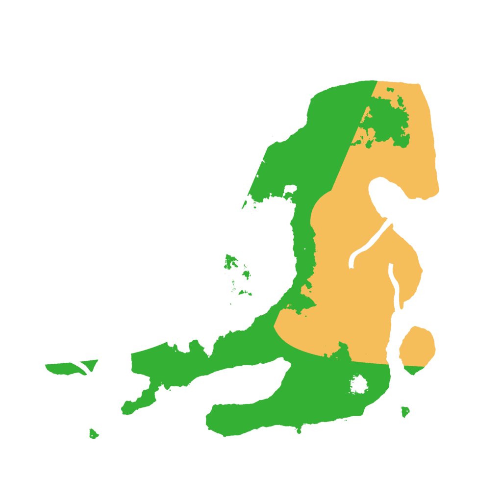 Biome Rust Map: Procedural Map, Size: 2500, Seed: 20223