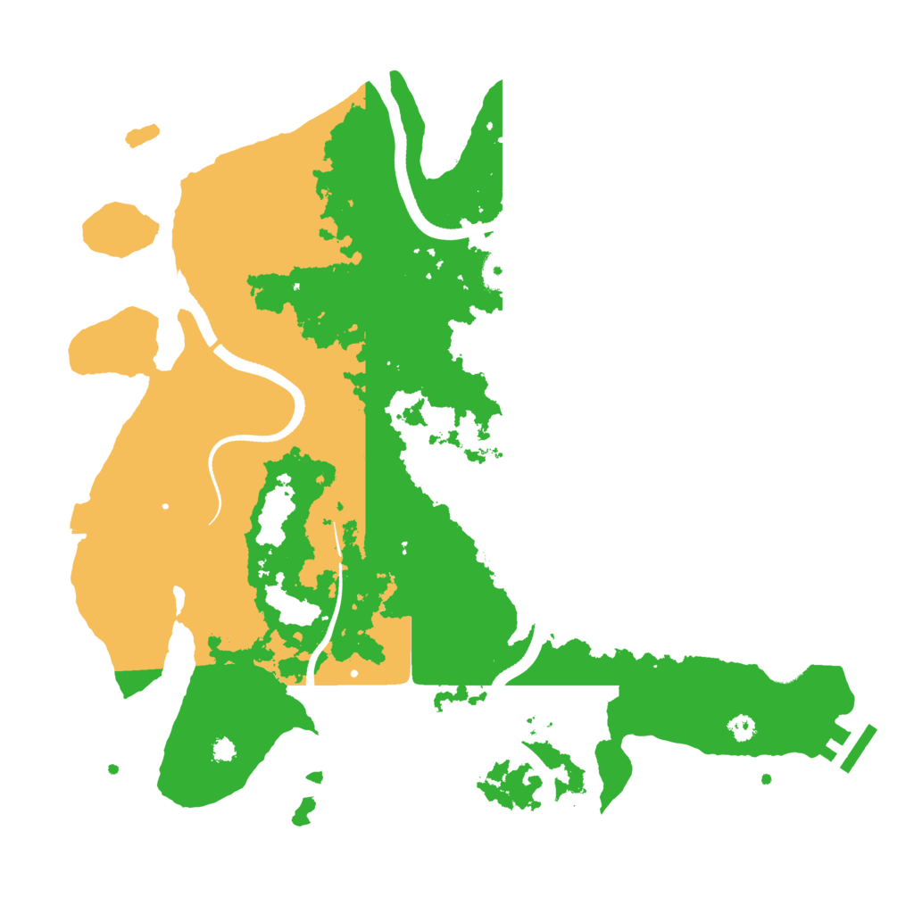 Biome Rust Map: Procedural Map, Size: 3500, Seed: 993924788