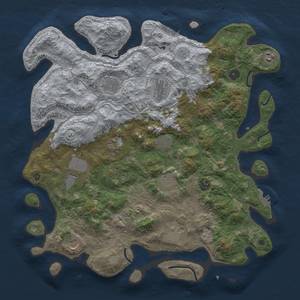 Thumbnail Rust Map: Procedural Map, Size: 4300, Seed: 1079827924, 20 Monuments