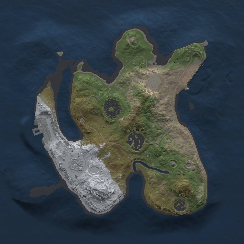 Rust Map: Procedural Map, Size: 2070, Seed: 189, 9 Monuments